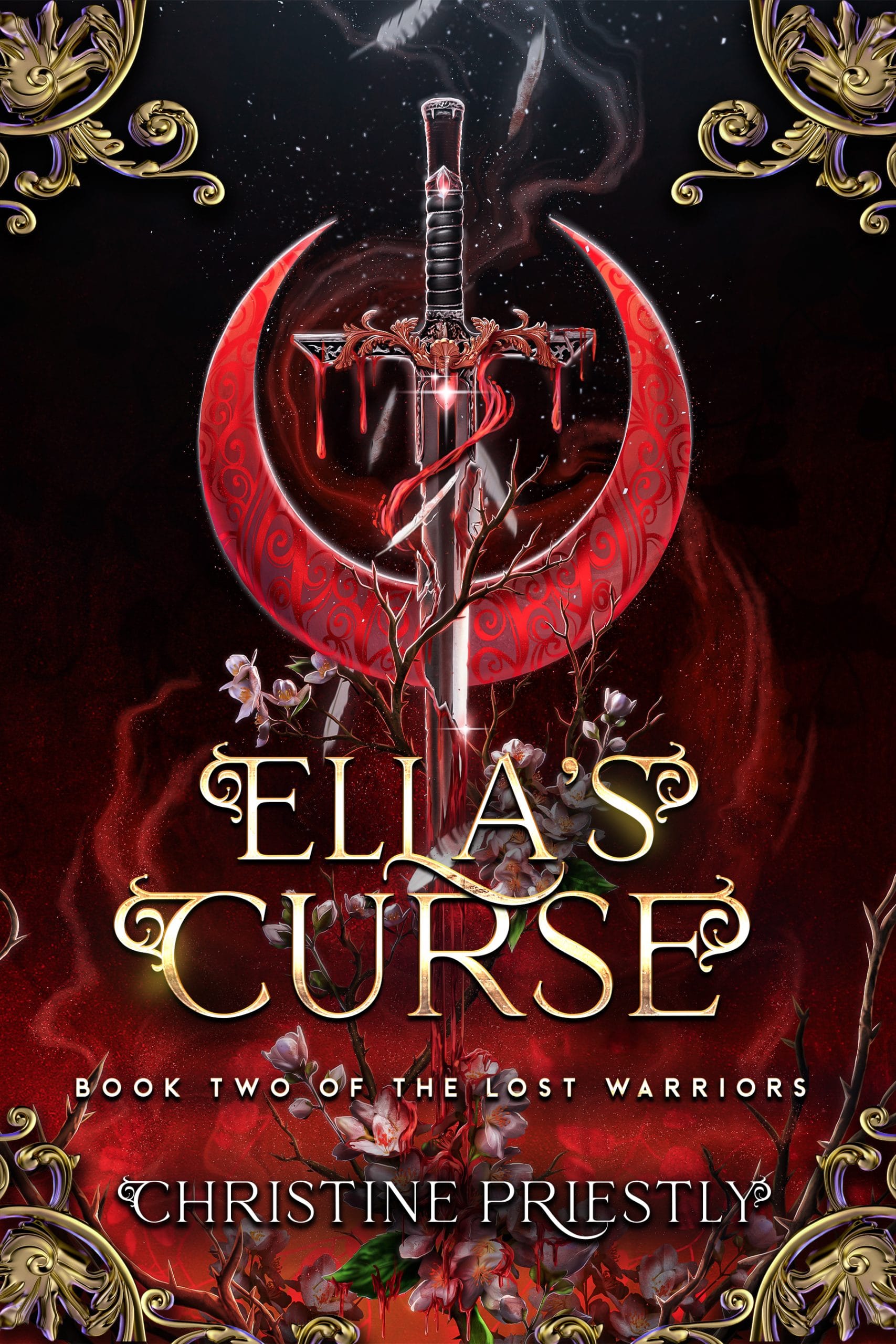 Ebook-Cover---Ella's-Curse Ebook Cover - Ella's Dominion by Christine Priestly, Book One of The Lost Warriors